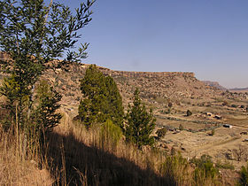 Vue depuis l'extrémité nord en direction du sud.