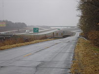 A section of former Alternate US 71 near Carth...
