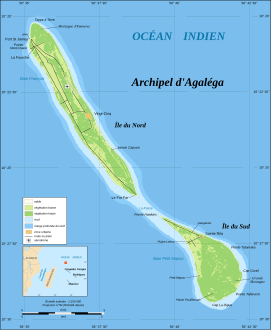آګالګا ټاپوګان Agalega Islands