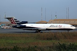 Et Allied Air Cargo Boeing 727-221(F) magen til det som var involveret i ulykken.