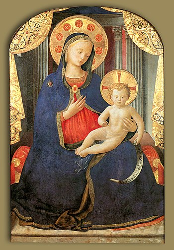Madonna of humility by Fra Angelico, c. 1430.