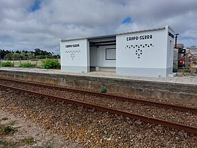 Apeadeiro de Campo - Serra, em Julho de 2023.