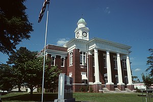 Attala County courthouse in Kosciusko