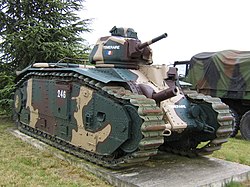 A Char B1 a franciaországi Mourmelon-le-Grand military campben