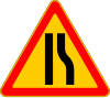 1.18.5 Narrowing of the road on the right (temporary)