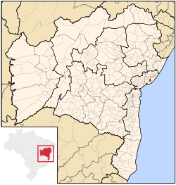 Localização de Simões Filho na Bahia