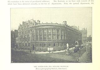 Birmingham and Midland Institute print