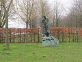 Monument pe malul Scheldei al fostului rege Baudouin.