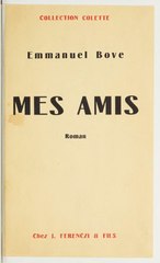 Emmanuel Bove, Mes Amis, 1924    