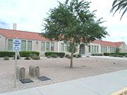 Different view of the historic Buckeye Union High School A-Wing.