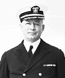 Captain Edmund S. Root on deck of USS Astoria (August 1934)