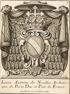 Armoiries de Louis-Antoine de Noailles, archevêque de Paris