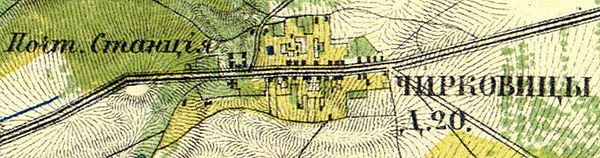 План деревни Чирковицы. 1860 год