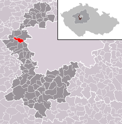 Chýně – Mappa