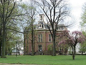 Coshocton County Courthouse, Rückseite