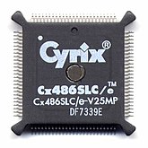Cyrix Cx486SLC in bumpered quad flat package (BQFP)