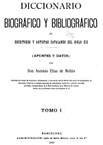 Miniatura para Diccionario biográfico y bibliográfico de escritores y artistas catalanes del siglo XIX