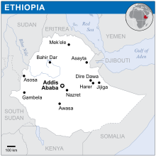 A map of Ethiopia, the "Zion" of the Rastas Ethiopia - Location Map (2013) - ETH - UNOCHA.svg