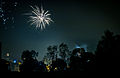 Diwali fireworks over Bangalore skies