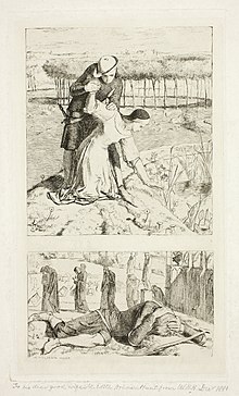 Illustration by Holman Hunt of Thomas Woolner's poem "My Beautiful Lady", published in The Germ, 1850 Germ.jpg