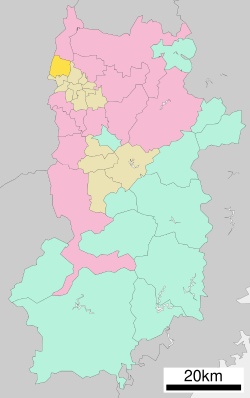 Location of Heguri in Nara Prefecture