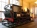 Locomotief uit 1881 in station Stavanger