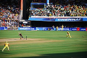 A photo of a match between Chennai SuperKings ...