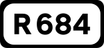 R684 road shield}}