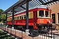 Texas Electric Railway Car 360 on display outside the museum