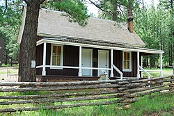 Front view of the Jacob Lake Ranger Station