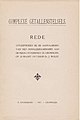 Wolff: Complexe getallenstelsels. Rede, Groningen, 1917