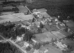 Den norra delen av Kvistbro stationssamhälle år 1965.