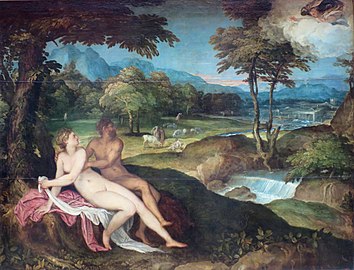 1557-1563. huile sur toile. 205,5 × 275,0 cm. Saint-Pétersbourg, musée de l'Ermitage.