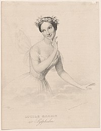 Lucile Grahn, (La Sylphide,1836)