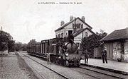 The train station in about 1900