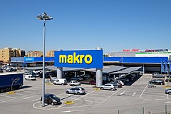 Makro ve městě Vila Nova de Gaia v Portugalsku