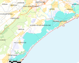 Villeneuve-lès-Maguelone – Mappa