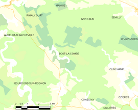 Mapa obce Ecot-la-Combe