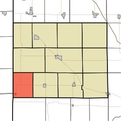 Location of Hickory Grove Township in Benton County