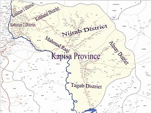 Map of Kapisa Province.