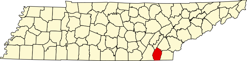 파일:Map of Tennessee highlighting Bradley County.svg