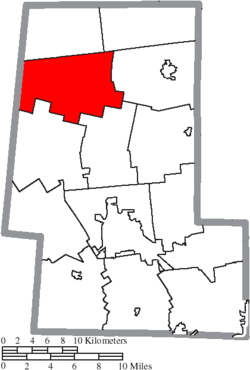 Location of York Township in Union County