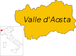 Carte de la région Vallée d'Aoste, Italie-it.svg