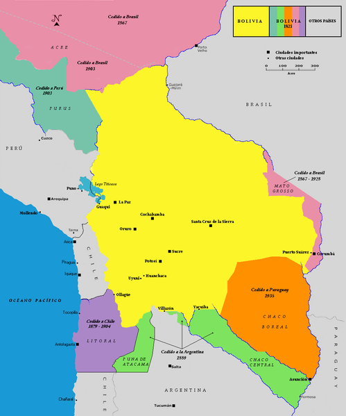Perdidas de territorio boliviano
