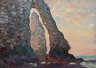 L'Aiguille vue à travers la Porte d'Aval 1885-1886