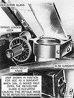 N3B reflector gunsight with A-1 head assembly.