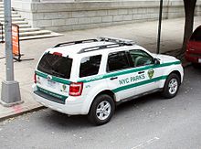 NYC PEP Ford patrol vehicle NYC Parks Enforcement (6056137404).jpg