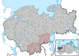 Läget för kommunen Pingelshagen i Landkreis Nordwestmecklenburg
