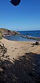 La plage du Vieux-Fort en venant de celle de Clugny