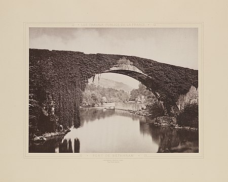 Collotype du Pont de Betharam (1883).